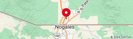 Map of climate in Nogales, Arizona